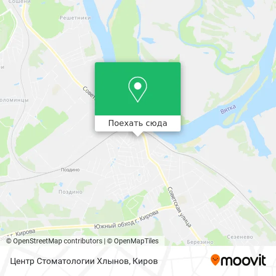 Карта Центр Стоматологии Хлынов