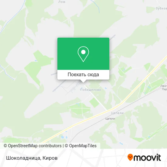 Карта Шоколадница