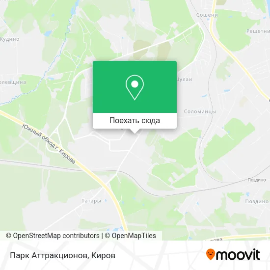 Карта Парк Аттракционов