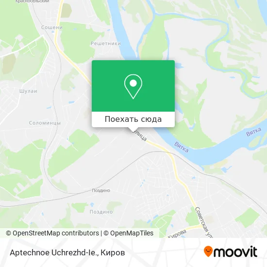Карта Aptechnoe Uchrezhd-Ie.