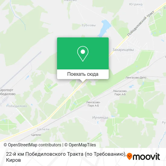 Карта 22-й км Победиловского Тракта (по Требованию)