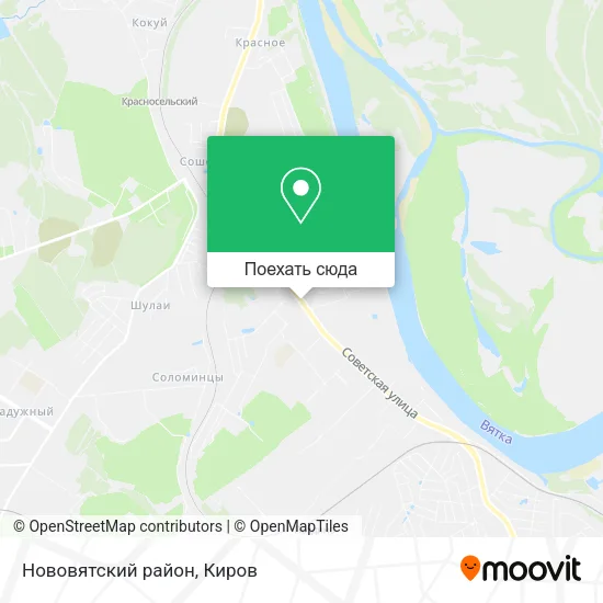 Карта Нововятский район