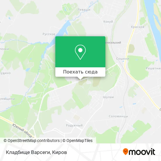 Карта Кладбище Варсеги