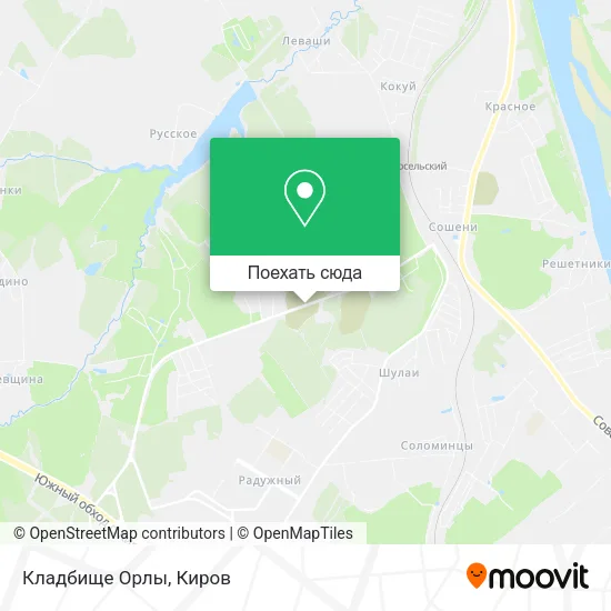 Карта Кладбище Орлы