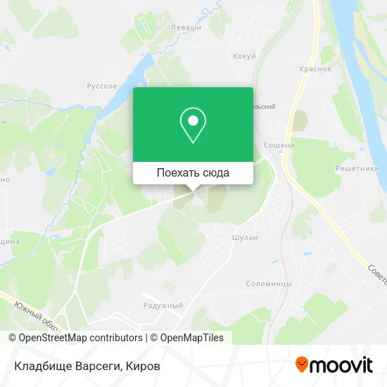 Карта Кладбище Варсеги