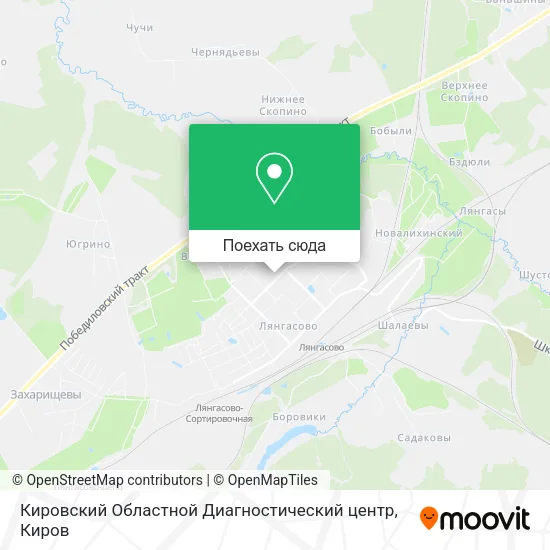 Карта Кировский Областной Диагностический центр