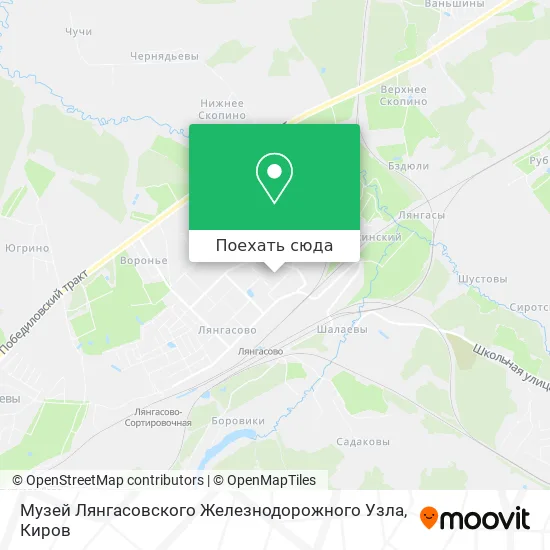 Карта Музей Лянгасовского Железнодорожного Узла