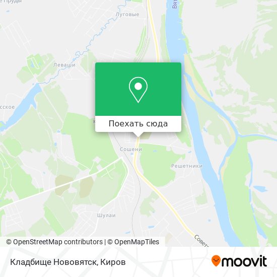 Карта Кладбище Нововятск