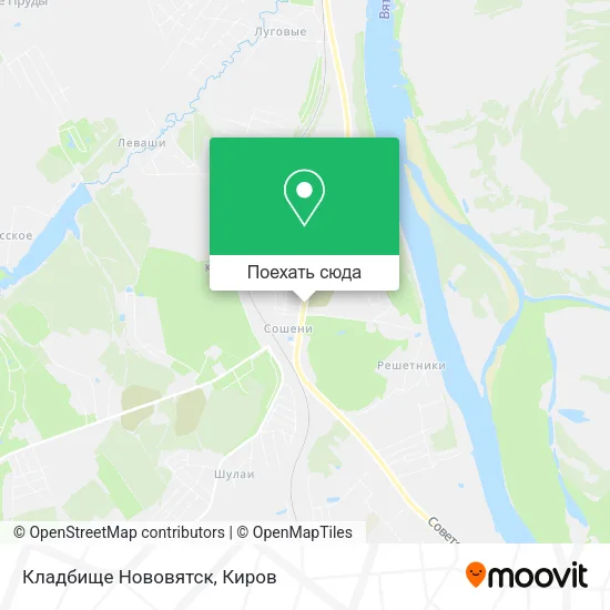 Карта Кладбище Нововятск