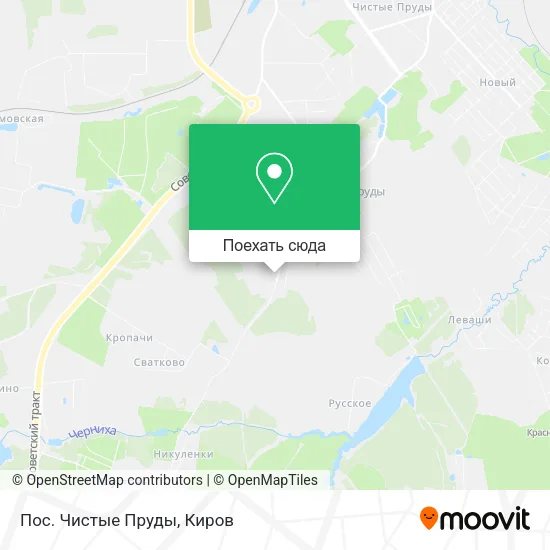 Карта Пос. Чистые Пруды
