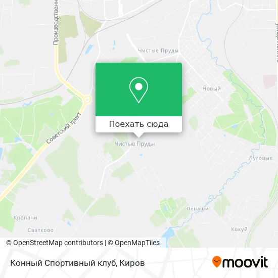 Карта Конный Спортивный клуб