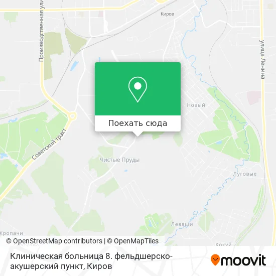 Карта Клиническая больница 8. фельдшерско-акушерский пункт
