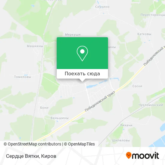 Карта Сердце Вятки