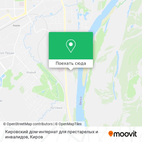 Карта Кировский дом-интернат для престарелых и инвалидов