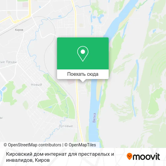 Карта Кировский дом-интернат для престарелых и инвалидов