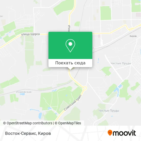 Карта Восток-Сервис