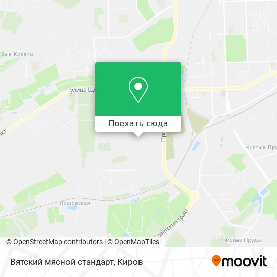 Карта Вятский мясной стандарт