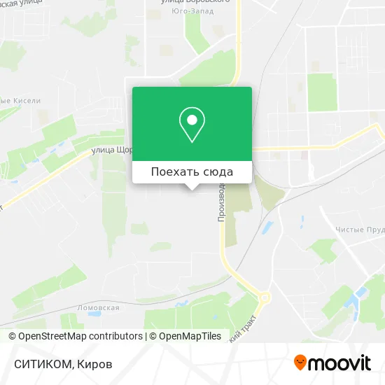 Карта СИТИКОМ