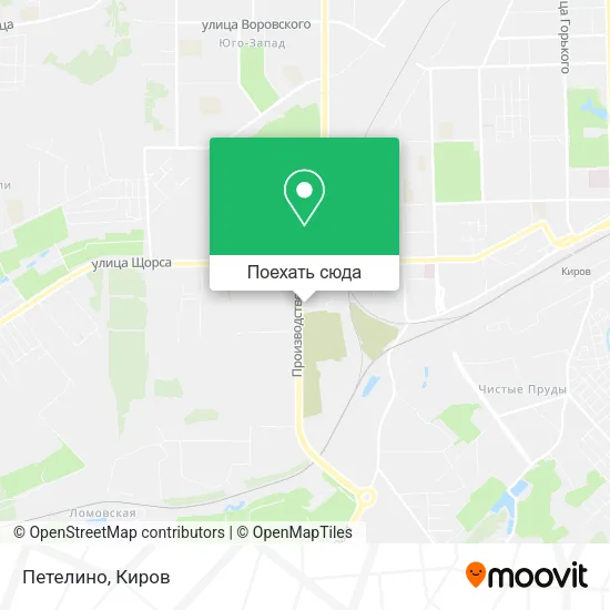 Карта Петелино