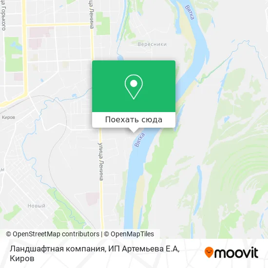 Карта Ландшафтная компания, ИП Артемьева Е.А