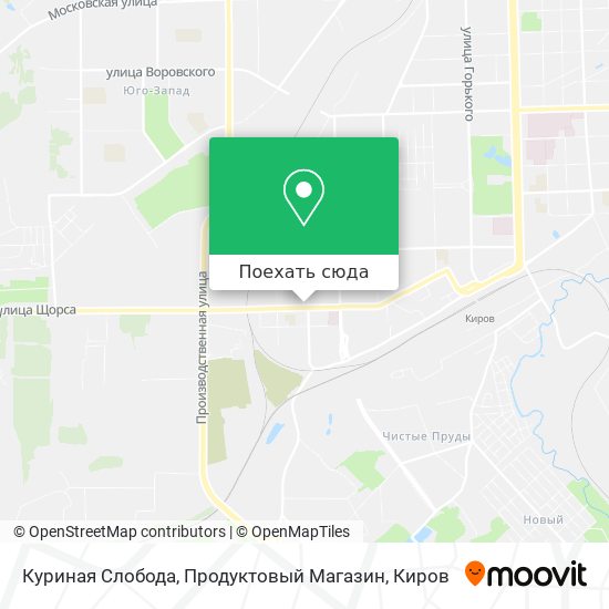 Карта Куриная Слобода, Продуктовый Магазин