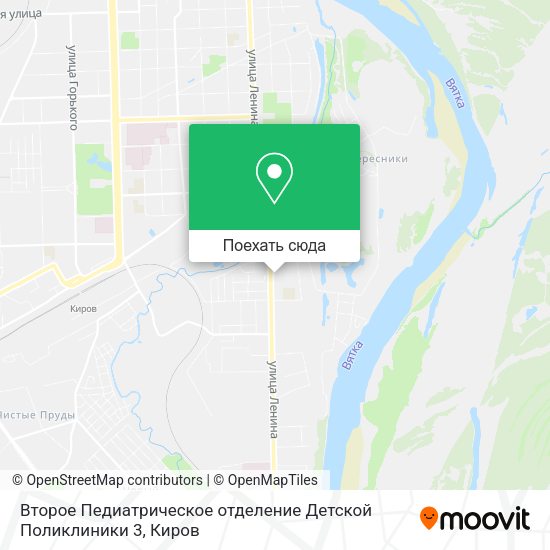 Карта Второе Педиатрическое отделение Детской Поликлиники 3
