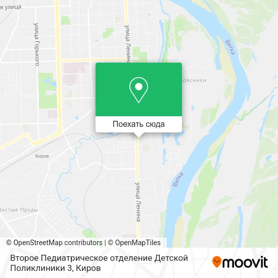 Карта Второе Педиатрическое отделение Детской Поликлиники 3