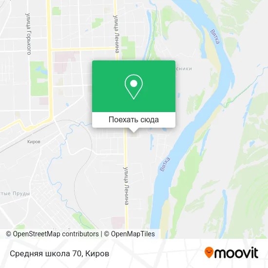 Карта Средняя школа 70