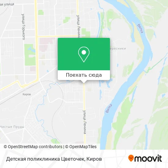 Карта Детская поликлиника Цветочек