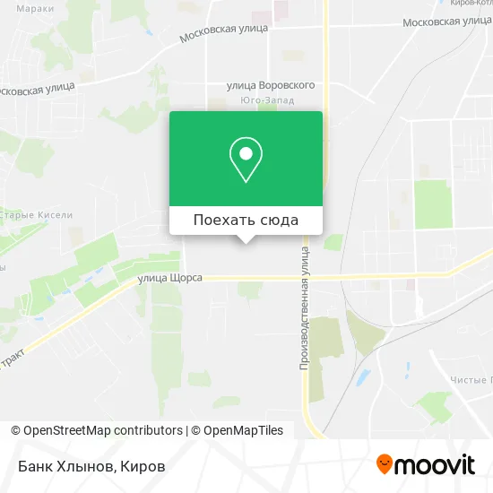 Карта Банк Хлынов