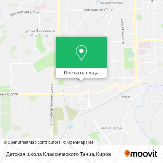 Карта Детская школа Классического Танца