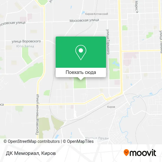 Карта ДК Мемориал