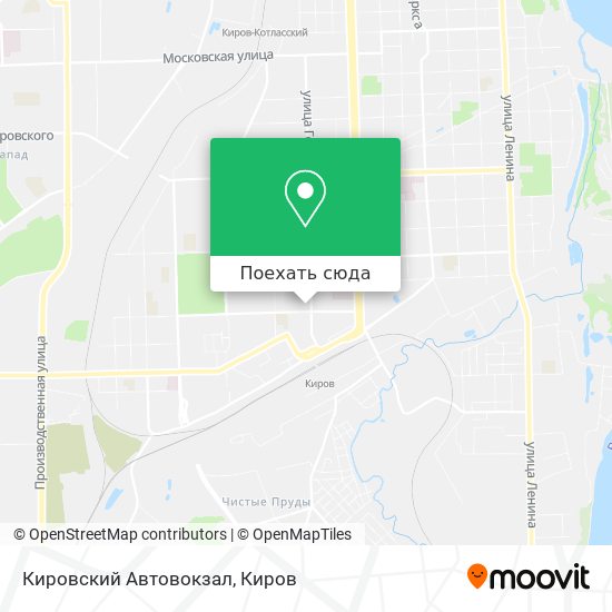 Карта Кировский Автовокзал