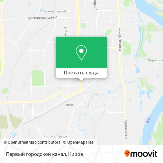 Карта Первый городской канал