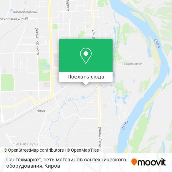 Карта Сантехмаркет, сеть магазинов сантехнического оборудования