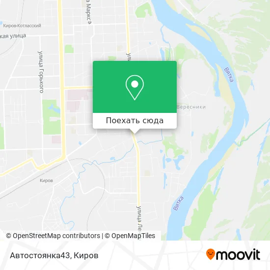 Карта Автостоянка43