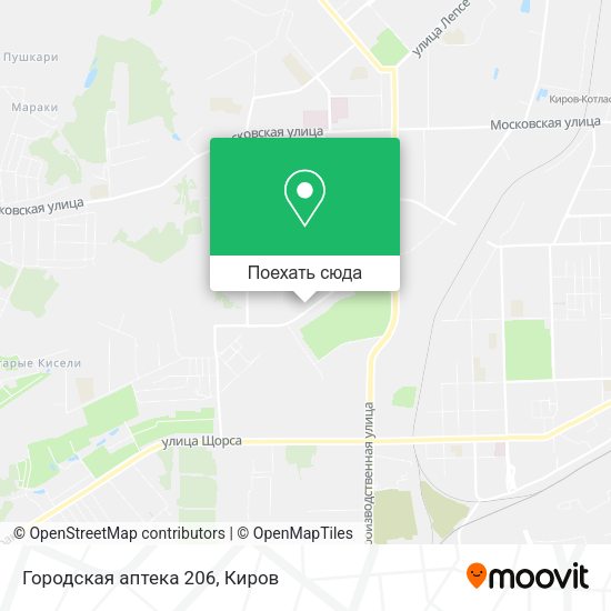 Карта Городская аптека 206
