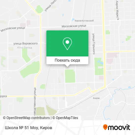 Карта Школа № 51 Моу