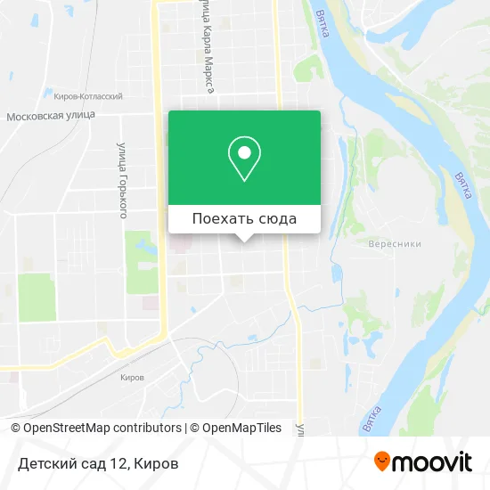 Карта Детский сад 12