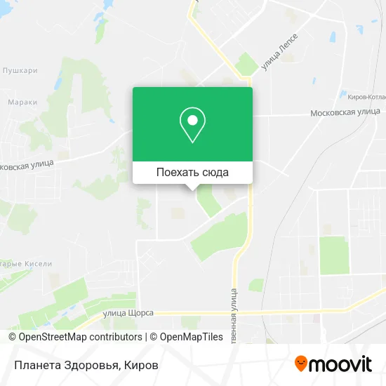 Карта Планета Здоровья
