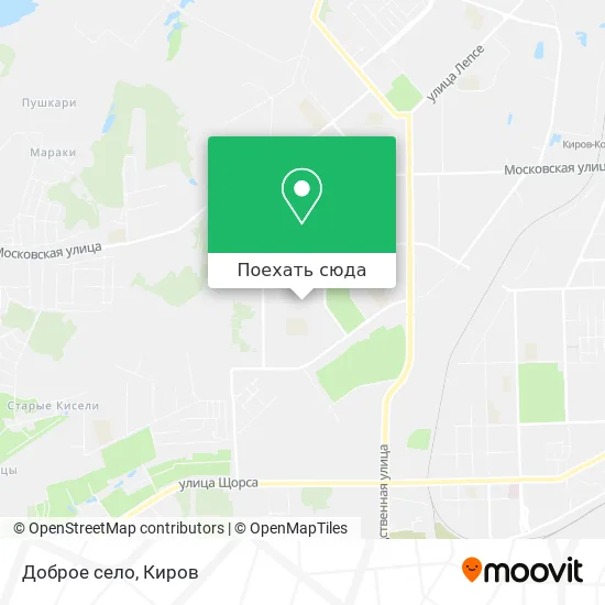 Карта Доброе село