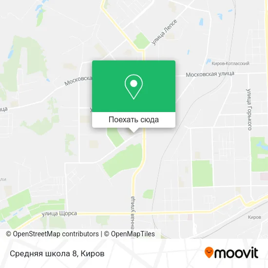 Карта Средняя школа 8