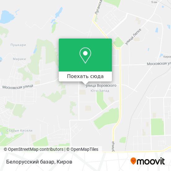 Карта Белорусский базар