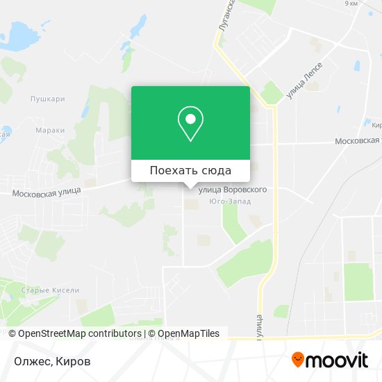 Карта Олжес