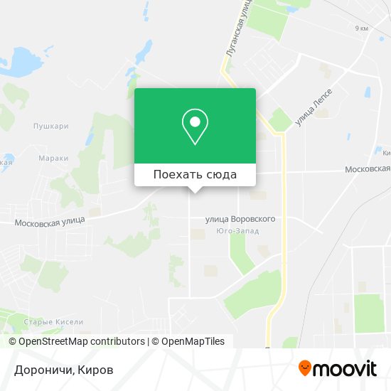 Карта Дороничи