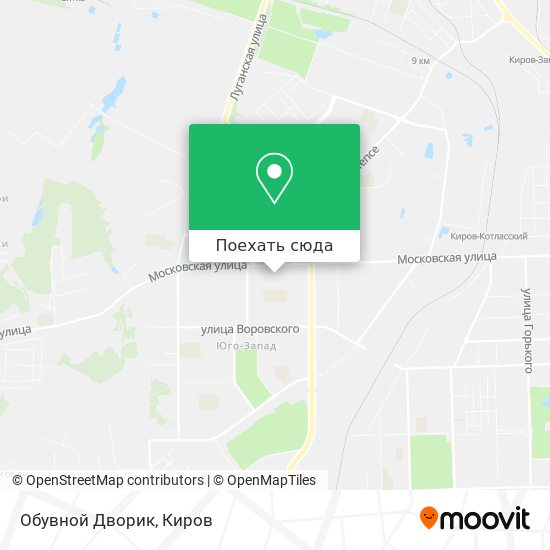 Карта Обувной Дворик