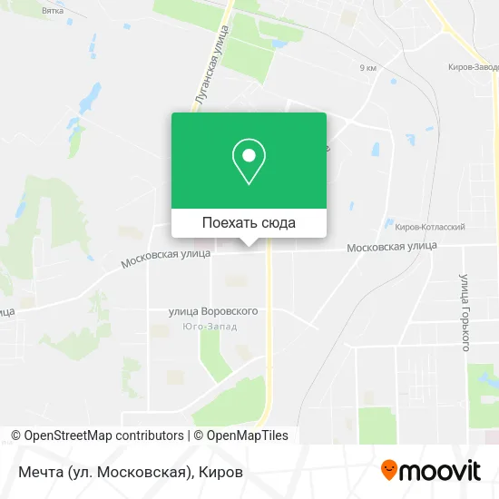 Карта Мечта (ул. Московская)