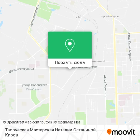 Карта Творческая Мастерская Наталии Останиной