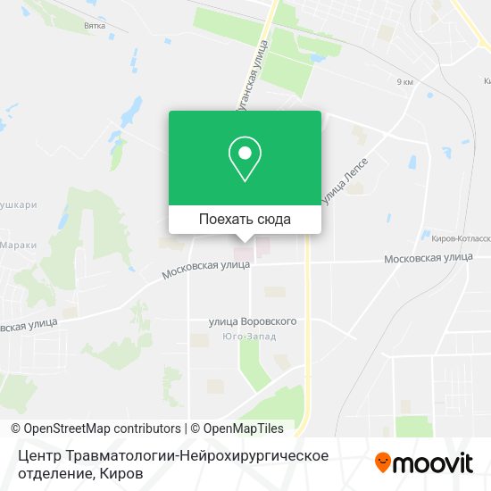 Карта Центр Травматологии-Нейрохирургическое отделение