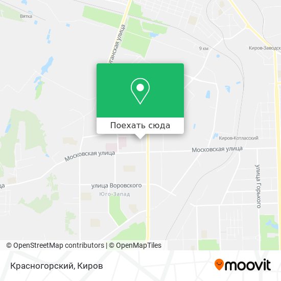Карта Красногорский